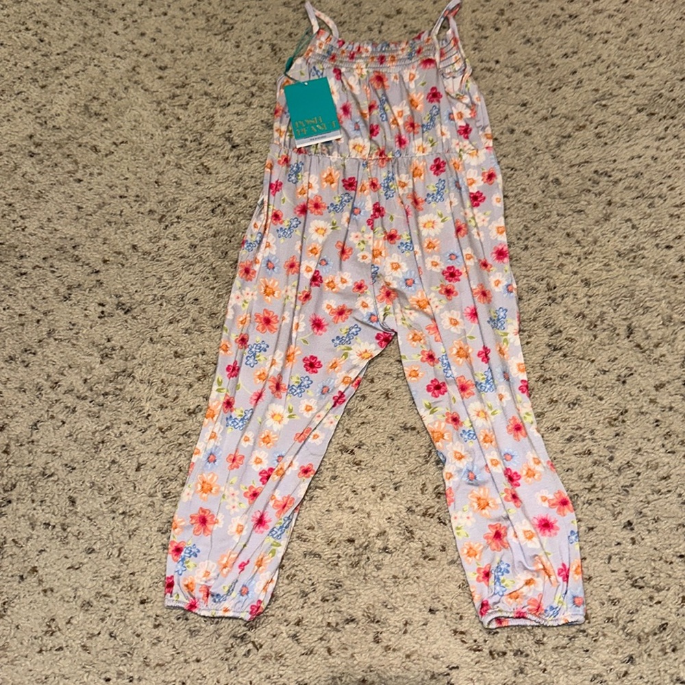 Posh Peanut Smocked Spaghetti Strap Jumpsuit